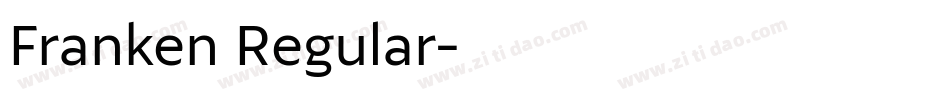 Franken Regular字体转换